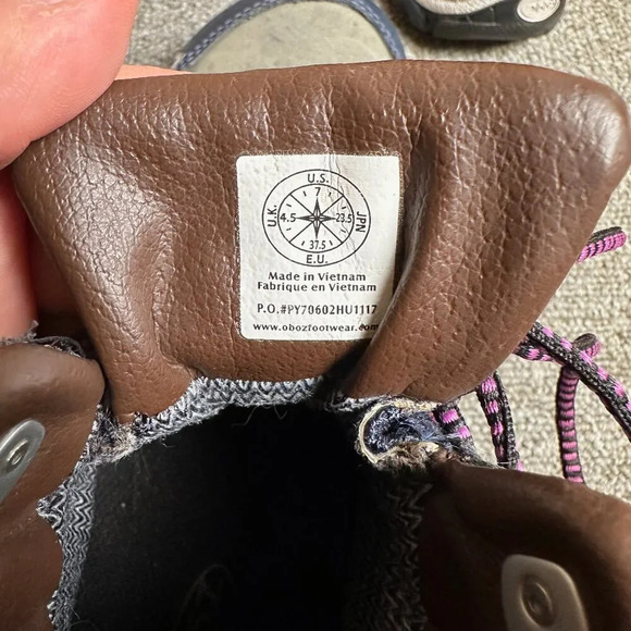 Oboz Hiking Boot - Sapphire Mid B-Dry Waterproof Women's Size 7 - Picture 5 of 7